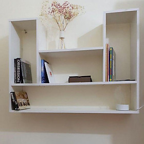 Kệ Treo Tường Vân Sồi - GP14 - Giá Gỗ Trang Trí Treo Tường 3 Ngăn Rộng Thoáng
