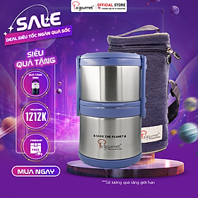 Hộp cơm giữ nhiệt 2 ngăn cao cấp La gourmet Save The Planet 1.4L - 368119 (bảo hành 5 năm)