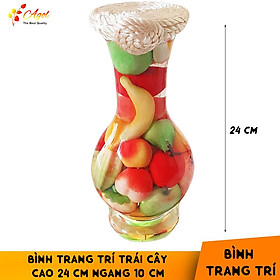 Mua Bình trang trí trái cây loại trung (cao 24 cm * ngang 10 cm)