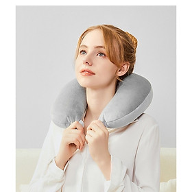 Mua Gối chữ U kê cổ chống đau mỏi vai gáy dùng cho văn phòng du lịch vải nhung mềm mịn nhiều màu dễ thương cute