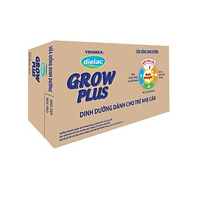 Thùng 48 Hộp Sữa Bột Pha Sẵn Vinamilk Dielac Grow Plus - Xanh 180ml