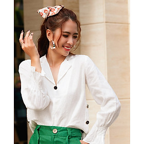 Áo Cổ Ve Linen Vinca TOP148 Thời trang thiết kế Hity