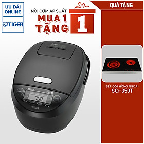 Nồi Cơm Cao Tầng Áp Suất 5 Trong 1 Tiger JPM-H18V (1.8L) TẶNG Bếp Đôi Hồng Ngoại Tiger Queen SQ-350T - Hàng Chính Hãng