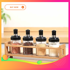 Mua  SGFS140  Hũ đựng gia vị thủy tinh có muỗng kèm theo  TIỆN LỢI  XINH XẮN  Lọ chứa gia vị kèm thìa