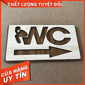 Mua Bảng Gỗ Decor - Chỉ Dẫn WC