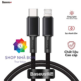 Mua Cáp sạc Baseus PD20W Baseus High Density kết nối Type-C sang iPhone dài 100CM ( 3 màu ) - Hàng chính hãng