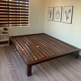 Mua Giường ngủ gỗ CT13 Tundo màu vàng nâu