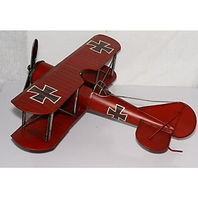 Mô hình máy bay cổ điển kim loại trưng bày/ Vintage Metal Airplane Handmade Decoration (1904E-7967)
