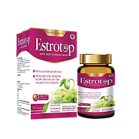 Bổ sung Isoflavone cải thiện nội tiết tố nữ thời kỳ tiền mãn kinh Estrotop - Hộp 30 viên