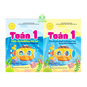 Sách - Combo Toán 1 Tập 1+ 2 – Dành cho buổi học thứ hai (Bộ sách Chân trời sáng tạo) - MN