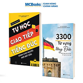 Sách - Combo 3300 từ vựng tiếng đức & Tự học giao tiếp tiếng Đức dành cho người mới bắt đầu