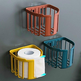 Combo 1-3 GIÁ TREO CUỘN GIẤY DÁN TƯỜNG TIỆN LỢI (giao màu ngẫu nhiên)