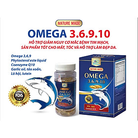 VIÊN UỐNG DẦU CÁ OMEGA 369 10 - BỔ SUNG OMEGA 3 6 9, COENZYM Q10