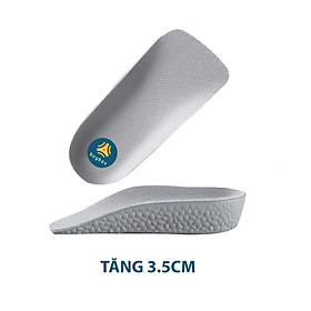 Lót giày tăng chiều cao chất liệu cao cấp êm chân thoáng khí, siêu nhẹ dành cho nam và nữ - Buybox - BBPK229 - Nam3.5CM