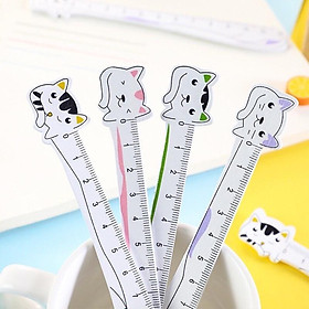 Thước kẻ gỗ hình chú mèo dễ thương