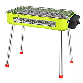 Lò nướng điện và than tích hợp 2 trong 1 điều chỉnh nhiệt Electric BBQ Grill