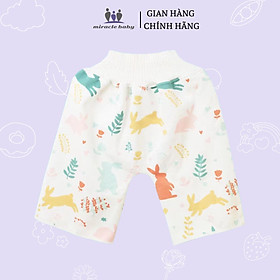 Quần bỏ tả Miraclebaby tập đi vệ sinh bằng vải dành cho bé thấm hút nước tốt, chống tràn AUPP phu hợp với bé từ 6-12 tháng