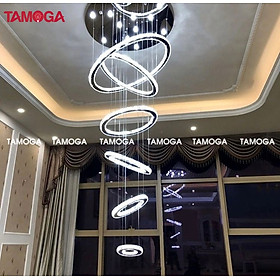 Mua Đèn thả thông tầng Pha lê cao cấp TAMOGA HUYA 5810 Loại 6 vòng 3 Chế độ Ánh sáng