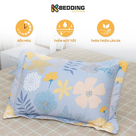 Vỏ Gối Nằm Chần Bông Cotton K-bedding by Everon 45x65cm ( 1 cặp)