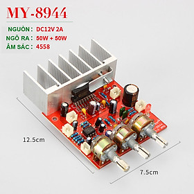 Bảng mạch khuếch đại công suất TFA9844 DC12V 50W + 50W 2.0 kênh Tự làm loa Bảng mạch khuếch đại công suất HIFI