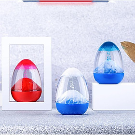 Mua Đồng hồ cát  Quả cầu pha lê tuyết tháp cổ - Ánh sáng led  Nhạc cổ điển  Kim tuyến chuyển động – Decor  quà tặng