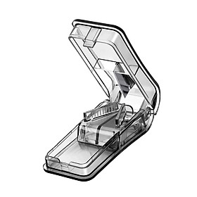Multiple  Cutter Case Box splitter Portable Useful Holder Transparent Black