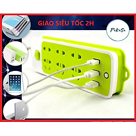 Mua Ổ Cắm Điện Đa Năng Chống Giật Có Lỗ Cắm 3 Chấu   Có 3 Cổng USB - Sạc Trực Tiếp - Tiết Kiệm Điện - PaKaSa