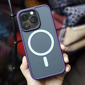 Ốp lưng chống vân tay cho iPhone 15 Pro Max / 15pro / 14ProMax / 14 Pro / 13 Pro Max ốp chống sốc hỗ trợ sạc không dây Likgus TUAN – hàng chính hãng