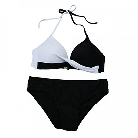 Bộ Đồ Bơi Bikini Đi Biển Co Dãn Polyester