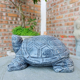 Mua Tượng Rùa phong thủy đá đen 16cm - đá Non Nước