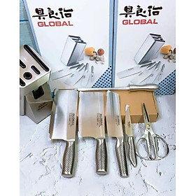 Mua Bộ dao cao cấp đúc liền nguyên khối Global Yoshikin Nhật Bản 7 món hàng chính hãng
