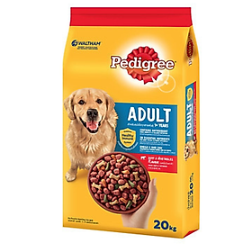 Đồ Ăn Cho Chó Vị Thịt Bò Và Các Loại Rau Củ Pedigree Dạng Bao (20kg)