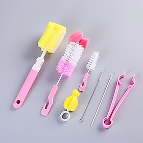 Bộ Bàn Chải Nhựa Làm Sạch Đồ Dùng Cho Bé (4 Cái)