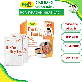 Thư Cân Hoạt Lạc PQA Hỗ Trợ Khu Phong, Bổ Gan Thận Dùng Cho Người Đau Lưng Mỏi Gối, Thoát Vị Nghĩa Đệm Hộp 12 Gói