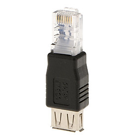 USB 2.0 Female to RJ45 Connector Adapter Converter LAN AF Network Ethernet