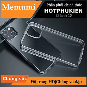 Ốp lưng chống sốc trong suốt siêu mỏng 1mm cho iPhone 13 hiệu Memumi Glitter (độ trong tuyệt đối, chống trầy xước, chống ố vàng, tản nhiệt tốt) - hàng nhập khẩu