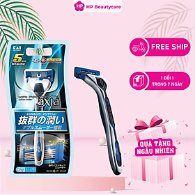 Dao cạo râu 5 lưỡi kép kai razor 5 blade 0607-ga0014x4 màu xanh