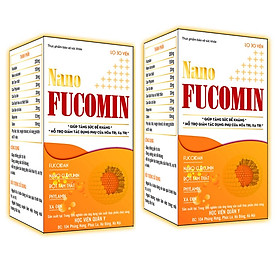 Combo 2 Thực phẩm chức năng hộp viên uống tăng đề kháng Giúp hỗ trợ chống gốc tự do Nano fucomin học viện quân y