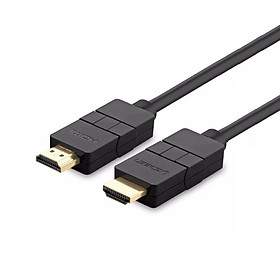 Mua Cáp tín hiệu HDMI đầu xoay 180 độ cao cấp dài 1M màu đen UGREEN 10125 Hàng chính hãng