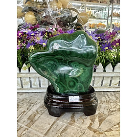 Mua Trụ đá phong thủy trấn trạch đá lông công Malachite