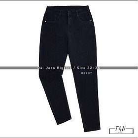 Quần Jeans Nữ Đen Rách Size Đại - Co Giãn, Lưng Cao