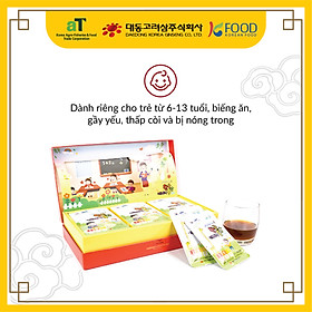 Hộp 30 túi Nước hồng sâm dành cho trẻ em 6-13 tuổi Daedong Korea Ginseng