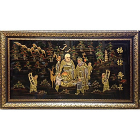 Mua Tranh sơn mài   mừng thọ ông bà