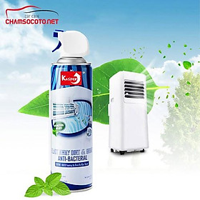 Bình xịt vệ sinh khử mùi máy lạnh điều hòa Kasder 500ml MUA 1 TẶNG 1