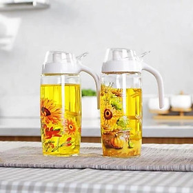 Bình đựng nước mắm,đựng dầu ăn hình hoa cao cấp cực sang chảnh