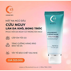 Mặt Nạ Ngủ Dâu C13 Cosmetics Thu Trang Cấp Ẩm Sâu