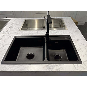 Mua Chậu đá Granit 2 hố lệch  Phụ kiện đi kèm mã GC.MB8246 thương hiệu Gerari