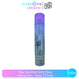 Dầu Gội Khô Girlz Only Hương Cam 200ml - Dawn Til Dusk Bao Bì Mới