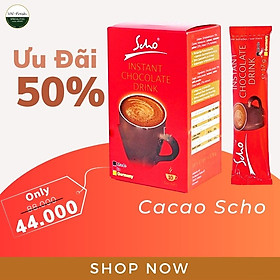 Bột Cacao dinh dưỡng Scho Hộp 10 Gói x 17g