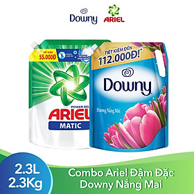 Combo Nước Giặt Ariel + Nước Xả Vải Downy Nắng Mai